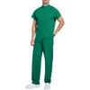Men's Comfortable And Casual Solid Color Short Sleeved Pants Protective Suit Set