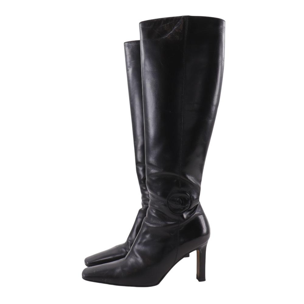 CHANEL boots leather Women Used