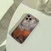 Natural- Rust- Texture Phone Case For iPhone 17,16,15,14,13,12,11 Pro Max,16Plus,XS Lightweight and Practical Soft Black Cover