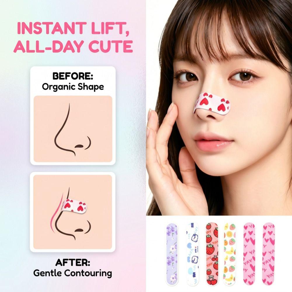 10/30/50Pcs Adjustable Nose Shaping Sticker Memory Keel Nose Up Lifting Tape Beauty Tools