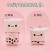 Milk Tee Pencil Case Cute Pen Pencil Telescopic Holder Pop Up Stationery Case, Stand-up Retractable Transformer Bag Standing Organizer