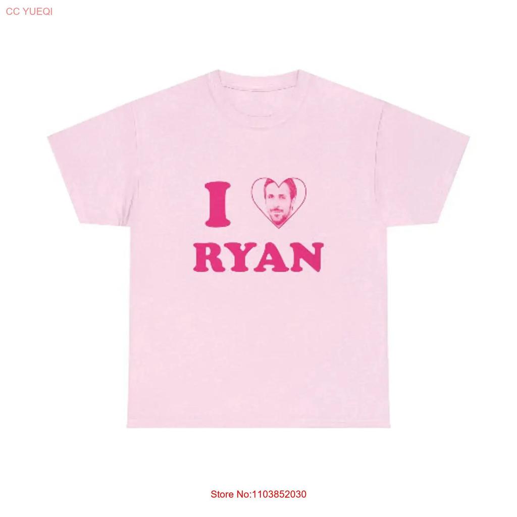 I Love Ryan Gosling Shirt Vintage Stretched Slightly Comfortable Unisex Stylish Breathable Top For Everyday Wear Fashion