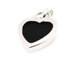 Les Trésors De Lily [F6322] - Pendentif Argent 'Coeur Linda' Noir