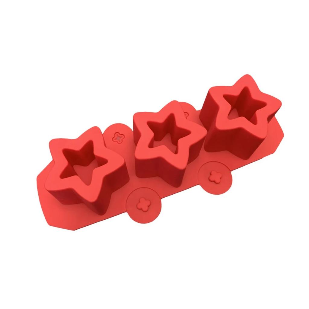 3-Cavity Pentagonal Star Silicone Mold, DIY Non-Stick Easy Detach Mold for Succulent Planter Cement Gypsum Ice Craft Making