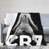 CR7 Cristiano Ronaldo Blankets Soft Warm Flannel Throw Blanket Bedding for Bed Living Room Picnic Travel Home Sofa