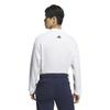 Adidas Golf Golf Poloshirt Schriftzug Grafik Rollkragen Langarmshirt Weiß Herren