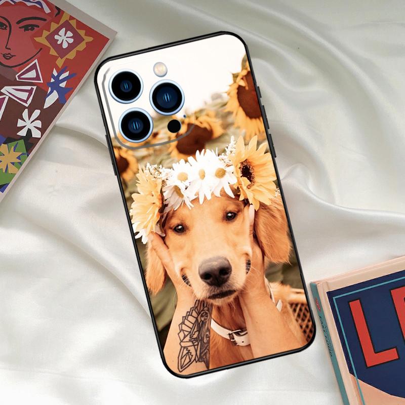 

Golden Retriever Friend Phone Case For iPhone 16 15 14 13 12 11 17 Pro Max 15 16 Plus 12 Mini 16e 17 Air Funda Cover iPhone 13 Pro