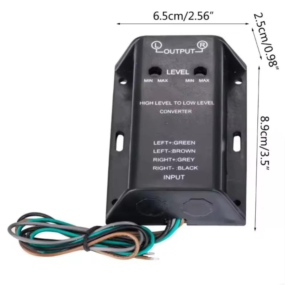 Stable Line Output Converter Universal Amplifier RCA Signal Adapter Speaker  Car Audio System
