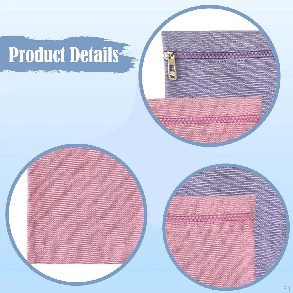 2Pcs Sew in Pocket with Zipper Coat Inside Pockets Practical Phone Pouch Clothes Inner for