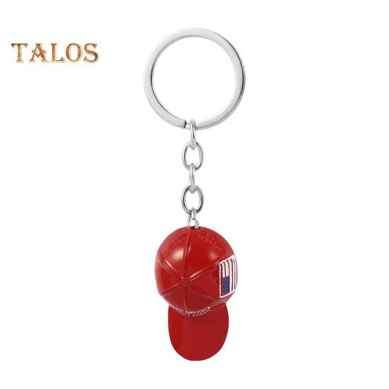 

Брелок America Great Again, компактный, легкий, дизайн, бейсбольная кепка сторонников Трампа, брелок для ключей, сумка, аксессуары Red