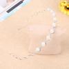 Jewelry Head Chain Accessories Pearl Crystal Wave Hairband for Women Headwear Black Silver Metal