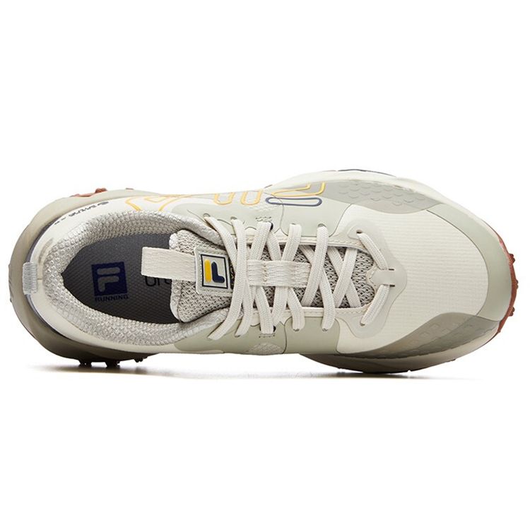 Fila Athletics Casual Trend Fabric Synthetic Leather Low Top Running Shoes Women Sneaker Black Castle-Gray A12W112206FTD