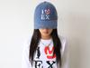 MIYHOO I Love Ex Ball Cap (Washing Denim)
