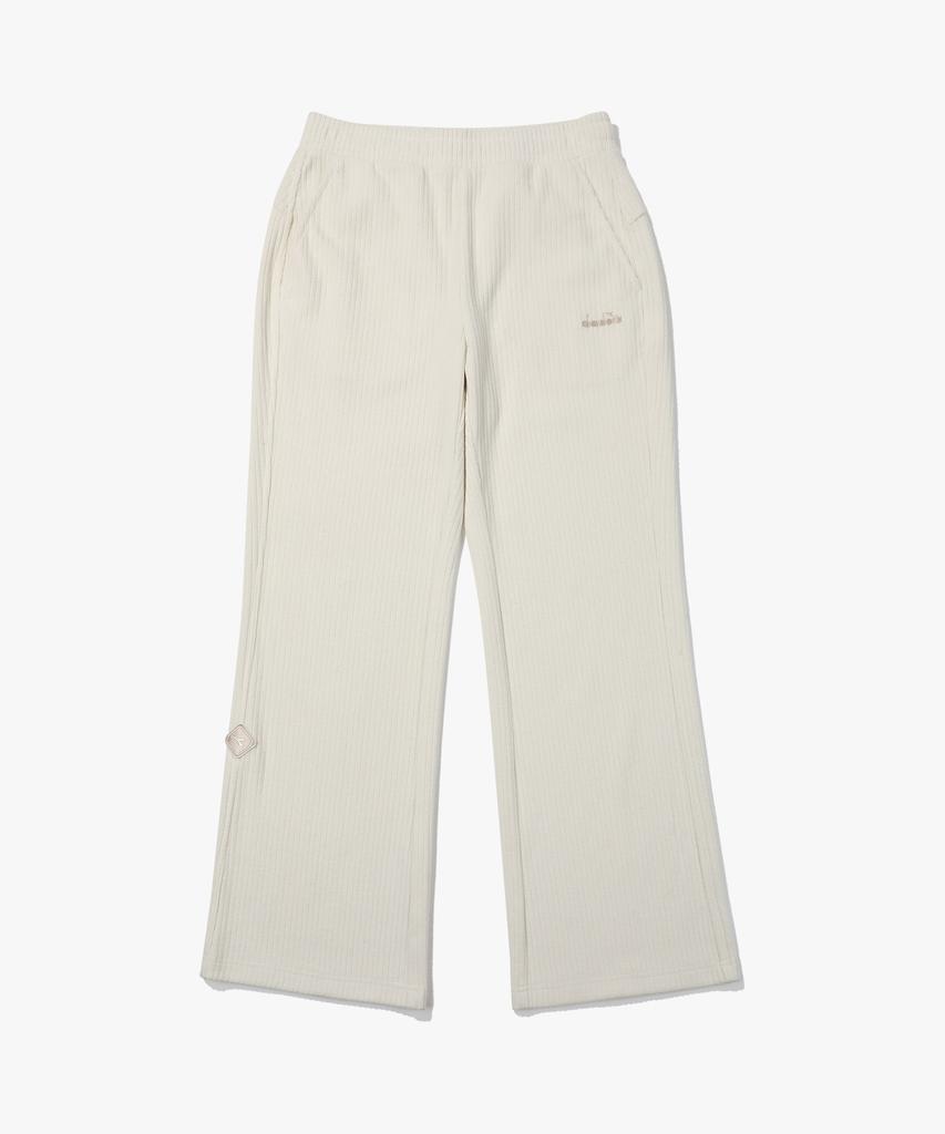 Diadora Trento Corduroy Bootcut Pants Women Off White