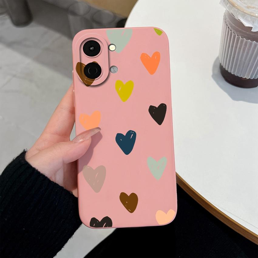 For Tecno Spark Go 3 2 1S 40C 40 30 Pova 7 Pro Ultra Phone Cases Fashion Love Heart Soft Silicone Phone Bags Anti Slip Durable Shell For Tecno Housing