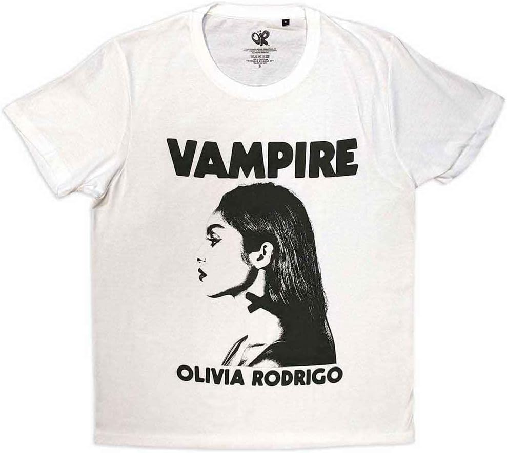 

Rock Off officially licensed products Men s Olivia Rodrigo Vampire T-Shirt White S разноцветный
