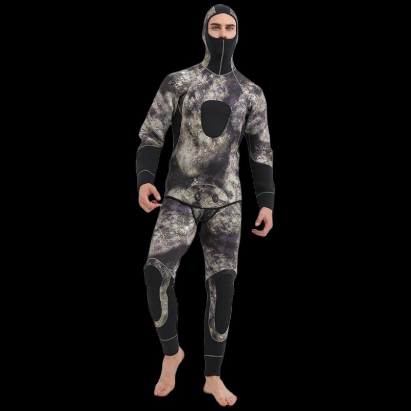 SBART Men s 5mm Hooded Split Wetsuit