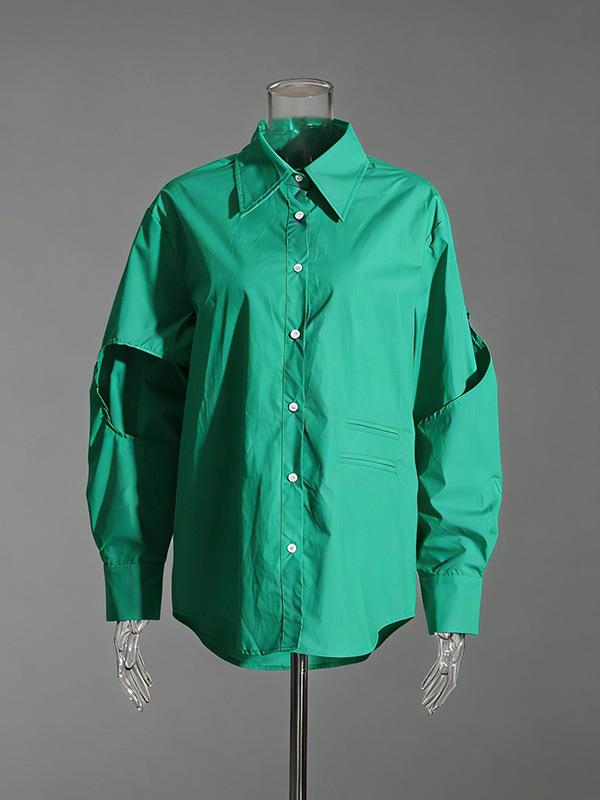 Chemise Irregular Loose Design de Niche Coréen pour Femmes - Style Mode Printemps 2026