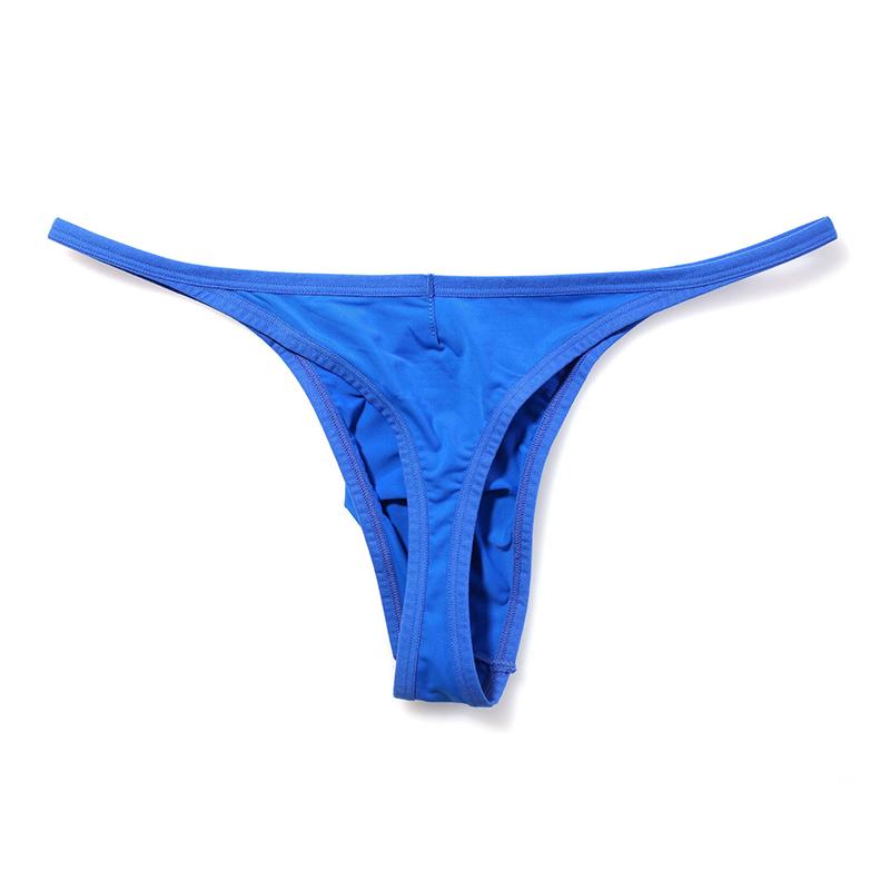 2Pcs/Lot Sexy Low-rise Men's Thongs Solid Color Ultra Soft T-Back Briefs Naked Feel Comfortable Breathable Underwear