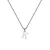 Fashion Letters A-Z Pendant Necklace for Men Women, Stainless Steel English Alphabe Chain Necklace,Fashion Punk Jewelry Men Gift