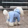 Dog Raincoat With Reflective Stripe Pet Outdoor Waterproof Pet Clothes Small Medium Dogs Hoodie Pets Raincoat Accessories