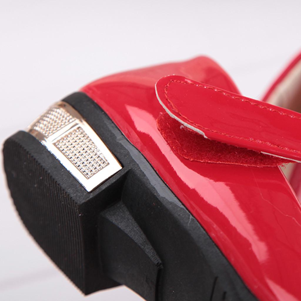 Girls Shoes 2025 Newly Arrived Infant Kids Baby Girls Crystal Bling Bowknot Single Princess Shoes Sandals Girls Sandals Shoe Red