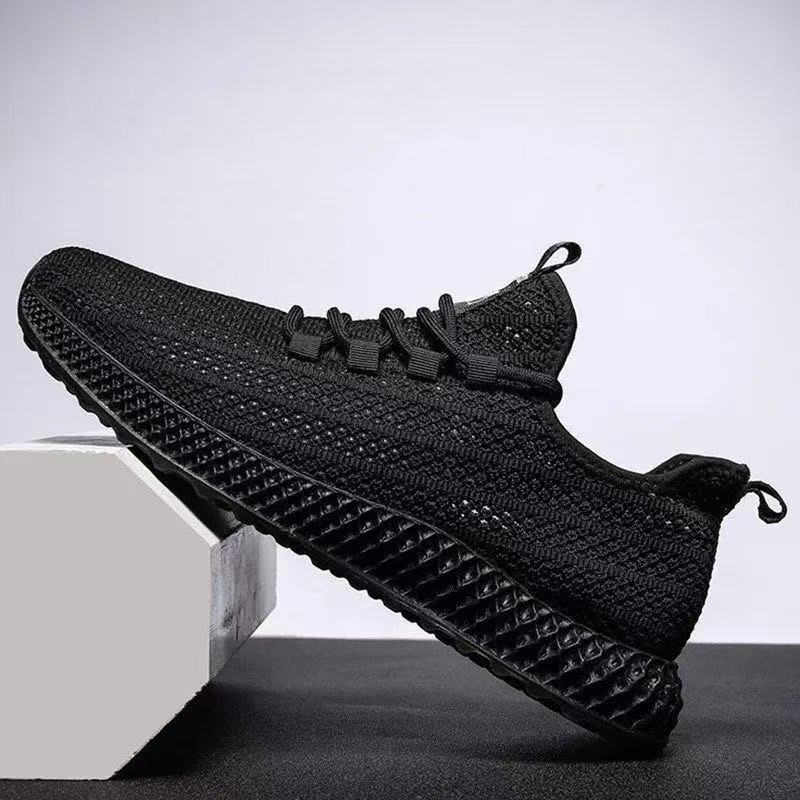 Men's shoes 2025 summer hollow breathable sandals mesh sports leisure non-slip running large mesh lazy tide shoes men