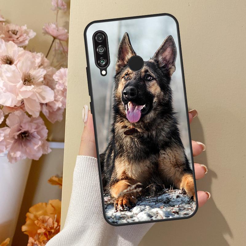 German Shepherd Dog For Huawei Nova 10 SE 9 3i 7i 8i 11i 12i Y73 Y90 Y70 Y72 Y61 Y91 P60 Pro P40 P30 Lite Case