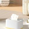 1/2pcs Desktop Tissue Box Multifunctional Tissue Box Plastic Material Household Tissue Box Decorative Supplies