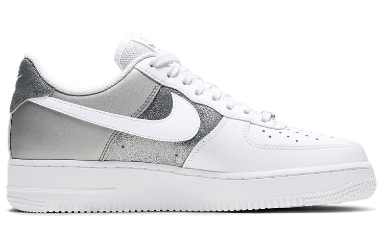 Nike Air Force 1 Low 07 Weiß Metallisches Silber Damen DD6629-100