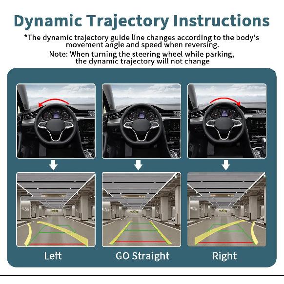 AHD Dynamic Trajectory Night Vision Car Rear view Reverse Camera For Chevrolet Cruze/Captiva/Aveo/Captiva/Epica/Lova
