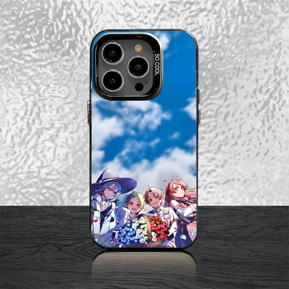 

Mushoku Tensei Jobless Reincarnation Phone Case For iPhone 16,15,14,13,12,11,Pro,Max,Plus,Mini,SE Black Matte Shockproof Case iPhone13