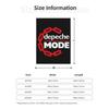 Individuelle Elektronische Rockband Depeche Cool Mode Decke 3D Gedruckte Weiche Flanell Fleece Warme Überwurfdecken Büro Bett Sofa Steppdecke