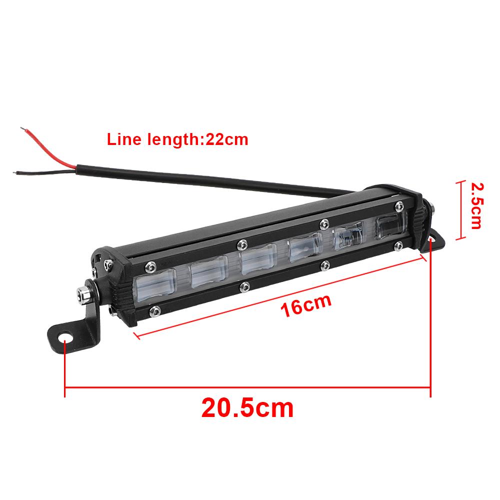 6D Lens Led Light Bar 12V 24V Camping Light Waterproof 7 Inch Led Work Light Flood Light