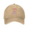 A Boogie Wit Da Hoodie  Lazy Style Baseball Cap Structured Fit Sports Enthusiasts Washed Denim Cap