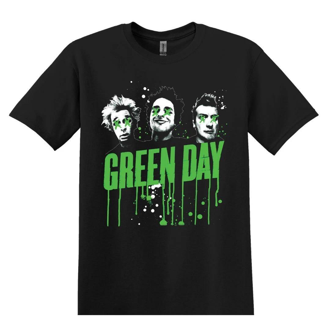 Green Day Band T-Shirt Black S-3XL M