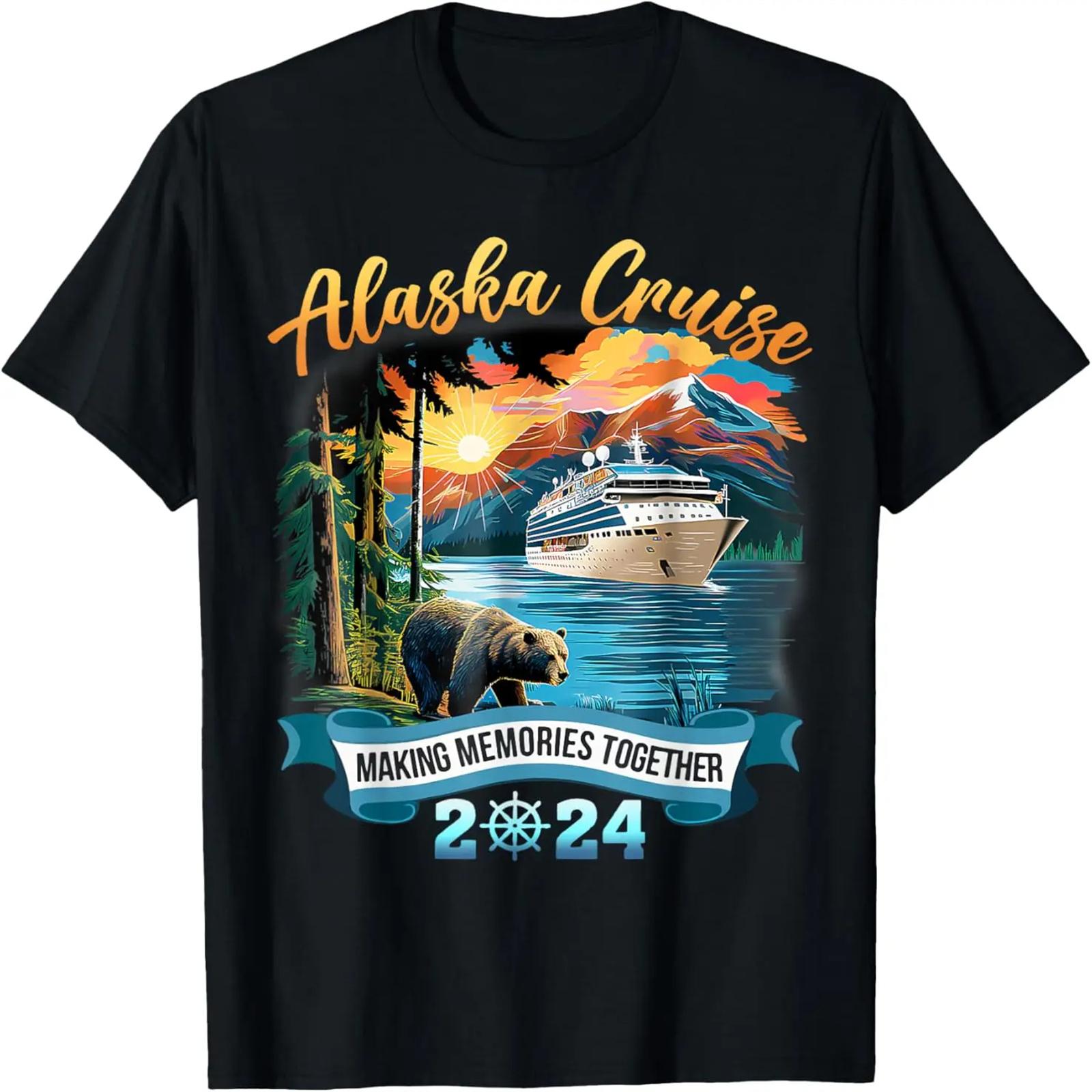 Круиз по Аляске 2024 Совпадающая футболка для семьи, друзей и группы S