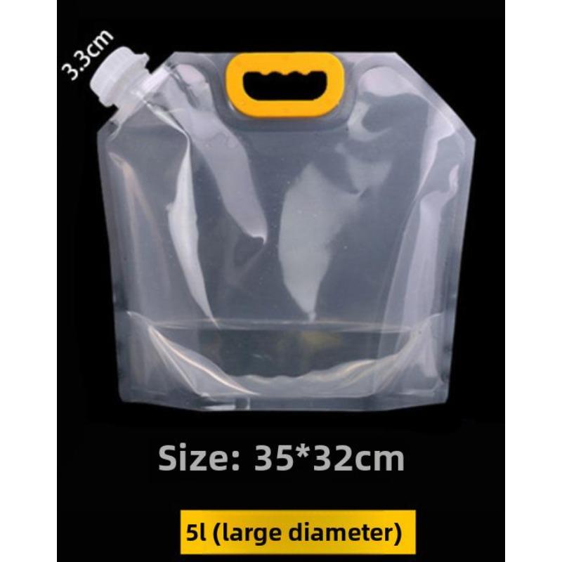 

Уличный портативный всасывающий наконечник самонесущий большой калибр большая емкость мешок для хранения воды Transparent 5kg [5L]