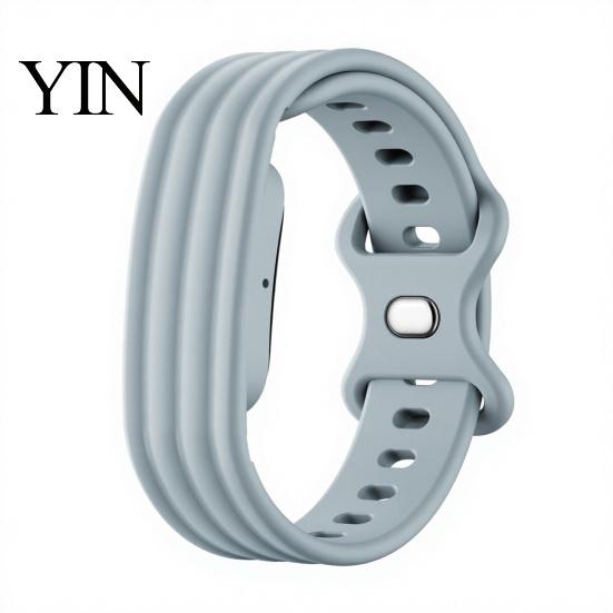 Classic Pin Buckle Strap Silicone Band for Google Fitbit Air, Water Sweat Watch Replacement Resistant Sport Band, Adjustable Fitness Tracker Sports