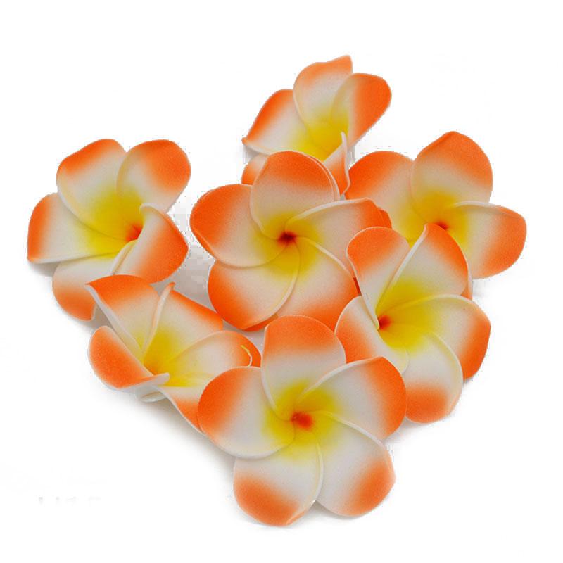 

10 шт./лот плюмерия гавайская ПЭ пена франжипани искусственный цветок головной убор цветы яйца цветы свадебные украшения праздничные принадлежности 6cm