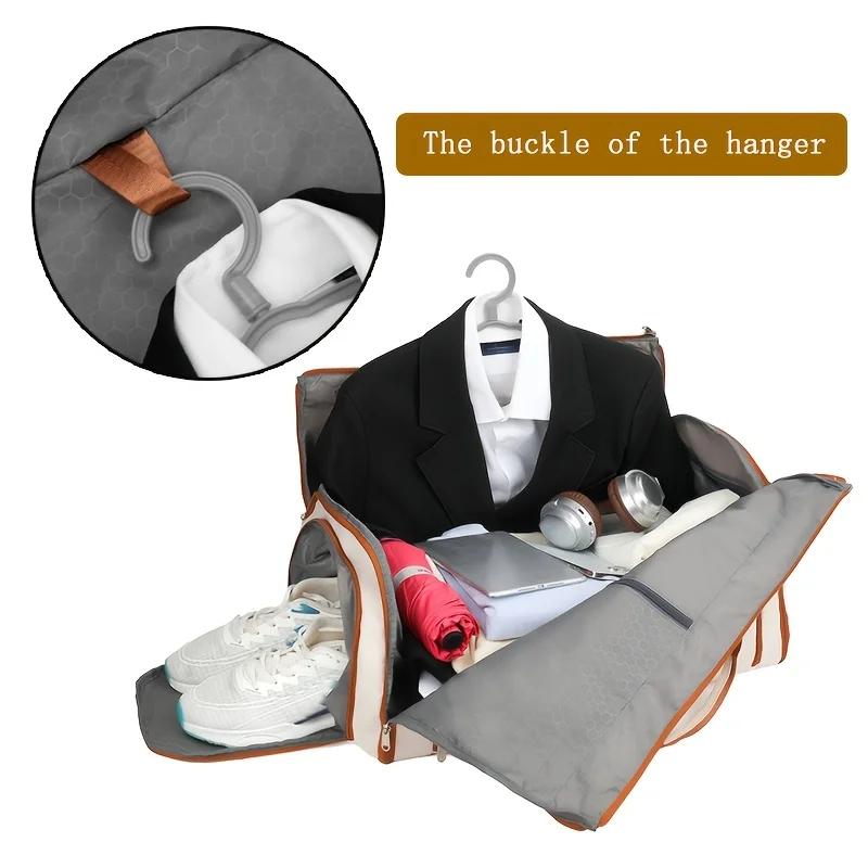 60L Large Travel Bag for Women, Dry Wet Separation, Shoe Compartment. Ideal for Sports & Holidays!