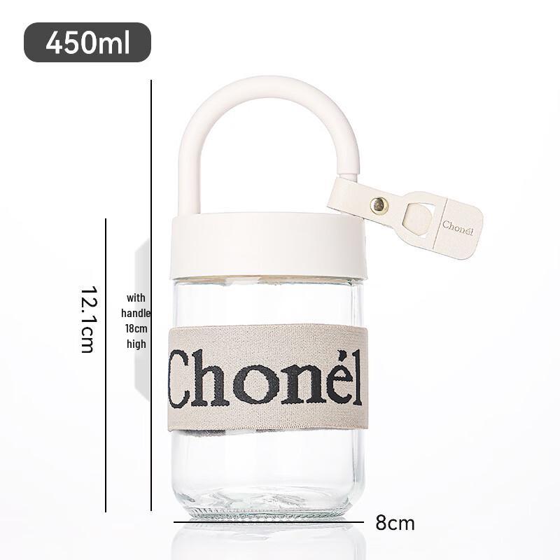 Xiaoyueya Portable Glass Water Bottle with Sleeve