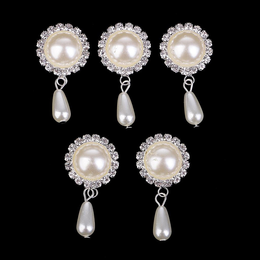 

Украшение пуговиц из 5 сплавов с жемчугом и стразами