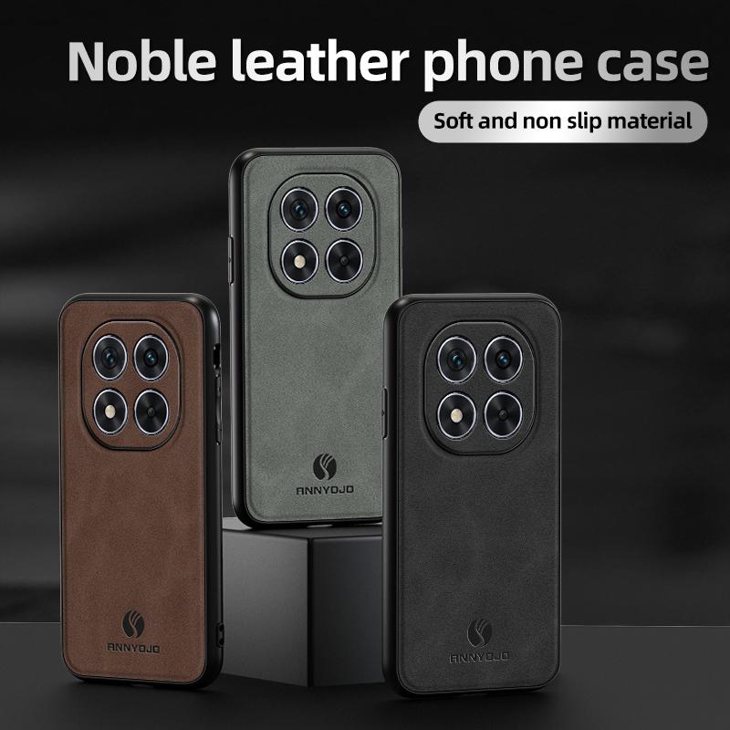 Slim Matte Feeling Leather Phone Case for Xiaomi Redmi Note 15 Pro Plus 5G Note 14 Pro+ 4G Note15 Note14 Protective Cases