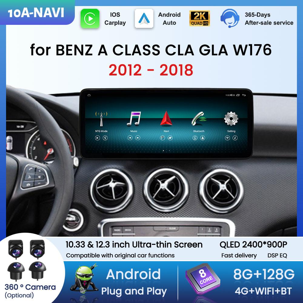 HD Touch Screen Car Multimedia Video Player for Benz A CLASS CLA GLA W176 2012 - 2018 Android 16 Carplay GPS Navi Bluetooth WiFi