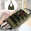 Professional Multi Pocket Tool Bag Heavy Duty Roll Up Organizer Pouch Portable for Electrician Carpenter Hardware DIY Tools