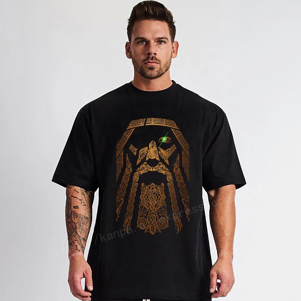 Men ODIN Vikingyins 5xl T Shirt Cotton Vintage Tall Tops Plus Size Tees Big Size Large Clothing TShirts Fashion