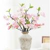 Decorative Fake Cherry Blossoms Branches Silk Artificial Faux Plants  Wedding Decoration