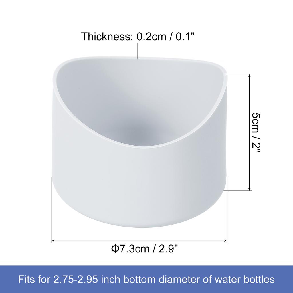 2pcs Protective Silicone Boot Sleeve for 12-24 Oz Water Bottle Bottom Silicone Anti-Slip Sleeve Cover Irregular Shape Cup