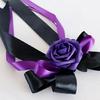 Set of 8 Nuptial Car Adornment with Ribbons Beautiful Silk Bowknot Auto Glasses Adornment for Matrimonial Ceremony